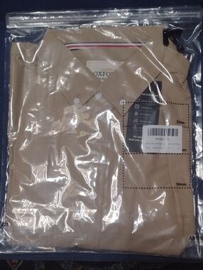 Oxford Men’s Polo Shirt in Tan